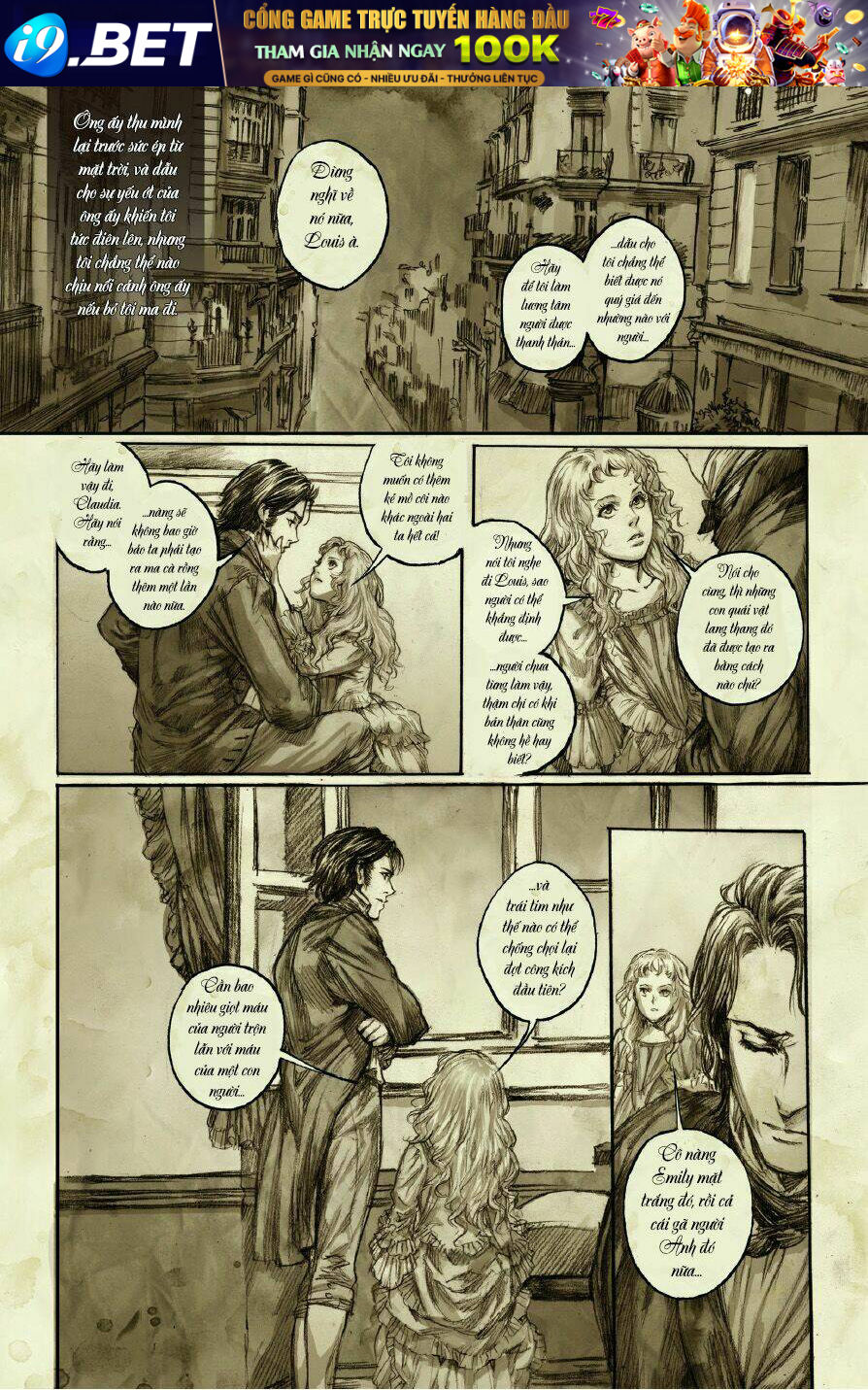 Đàm Thoại cùng Ma Cà Rồng - Chuyện của Claudia [Tiểu Thuyết Bằng Tranh] Chapter 3 - Trang 44