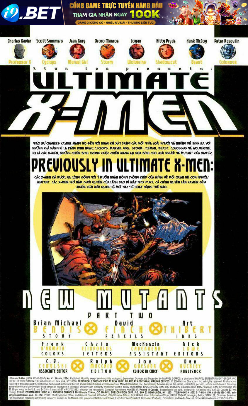 Ultimate X-Men Chapter 41 - Trang 2