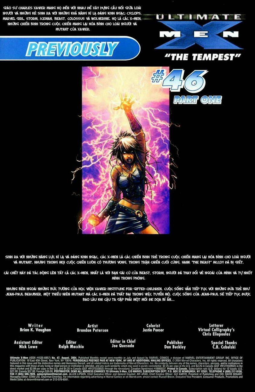 Ultimate X-Men Chapter 47 - Trang 1