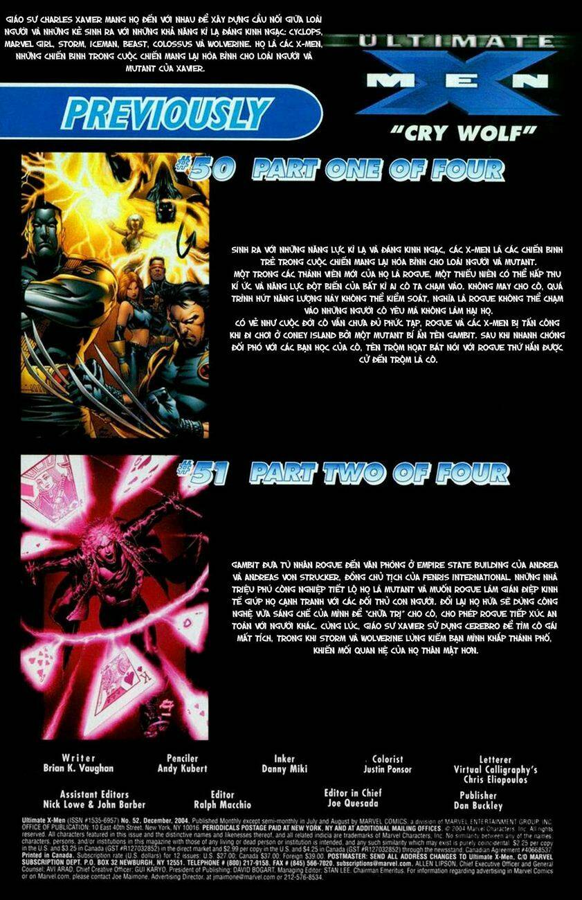 Ultimate X-Men Chapter 52 - Trang 2
