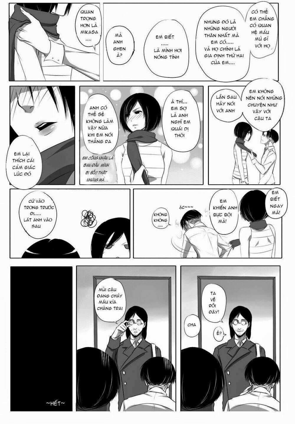 Đại chiến Titan - Doujinshi về Cuộc tình tay 4 Chapter 6.5 - Trang 5