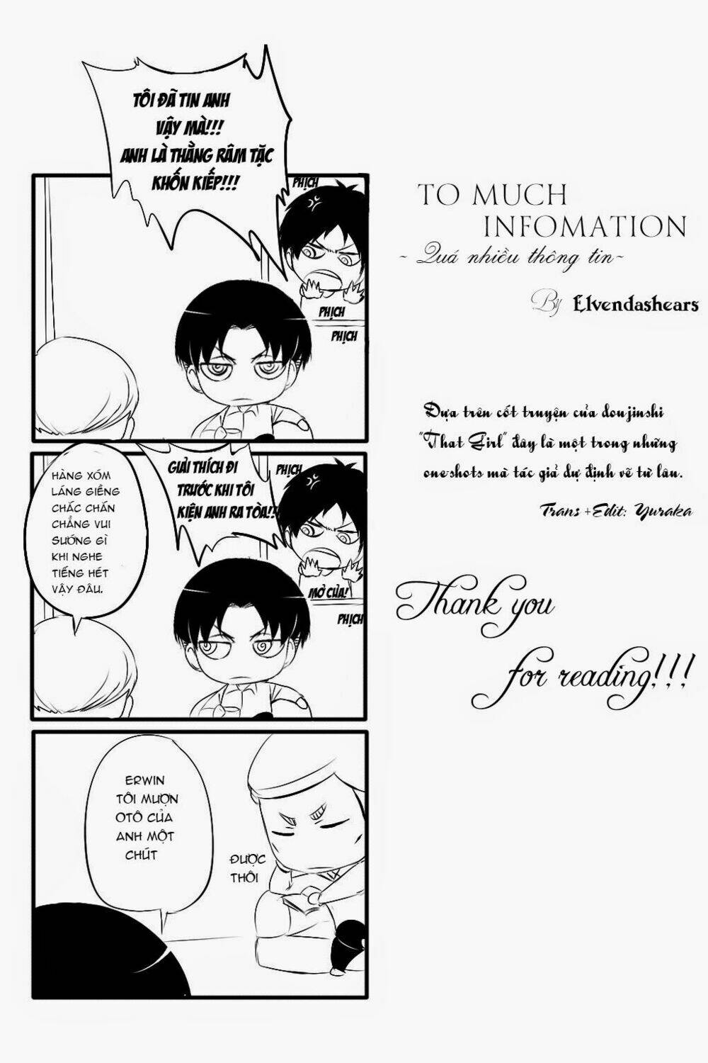 Đại chiến Titan - Doujinshi về Cuộc tình tay 4 Chapter 6.5 - Trang 6