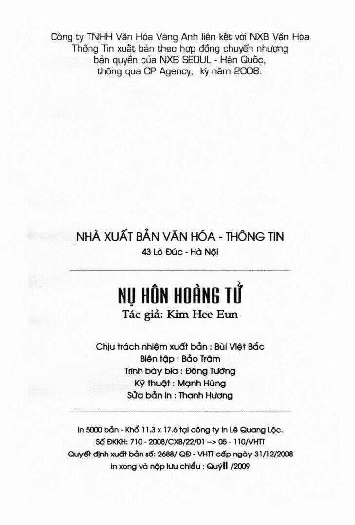 A Kiss for My Prince Chapter 1 - Trang 2