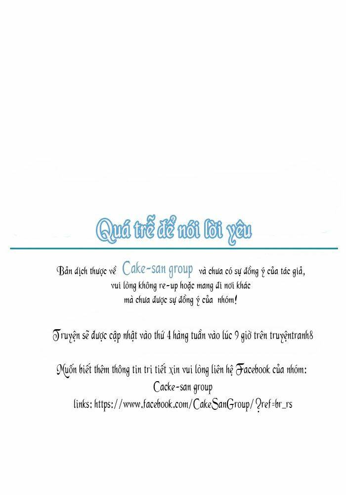Quá trễ để nói lời yêu - Chapter 1 - Page 7