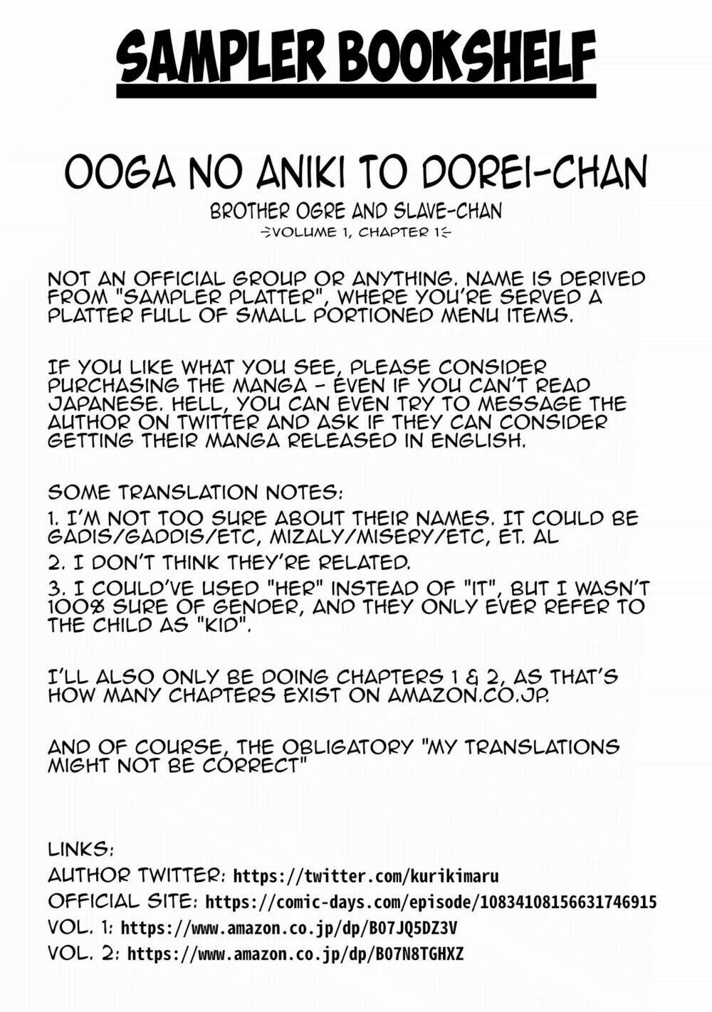Ooga no Aniki to Dorei-chan Chapter 1 - Trang 2