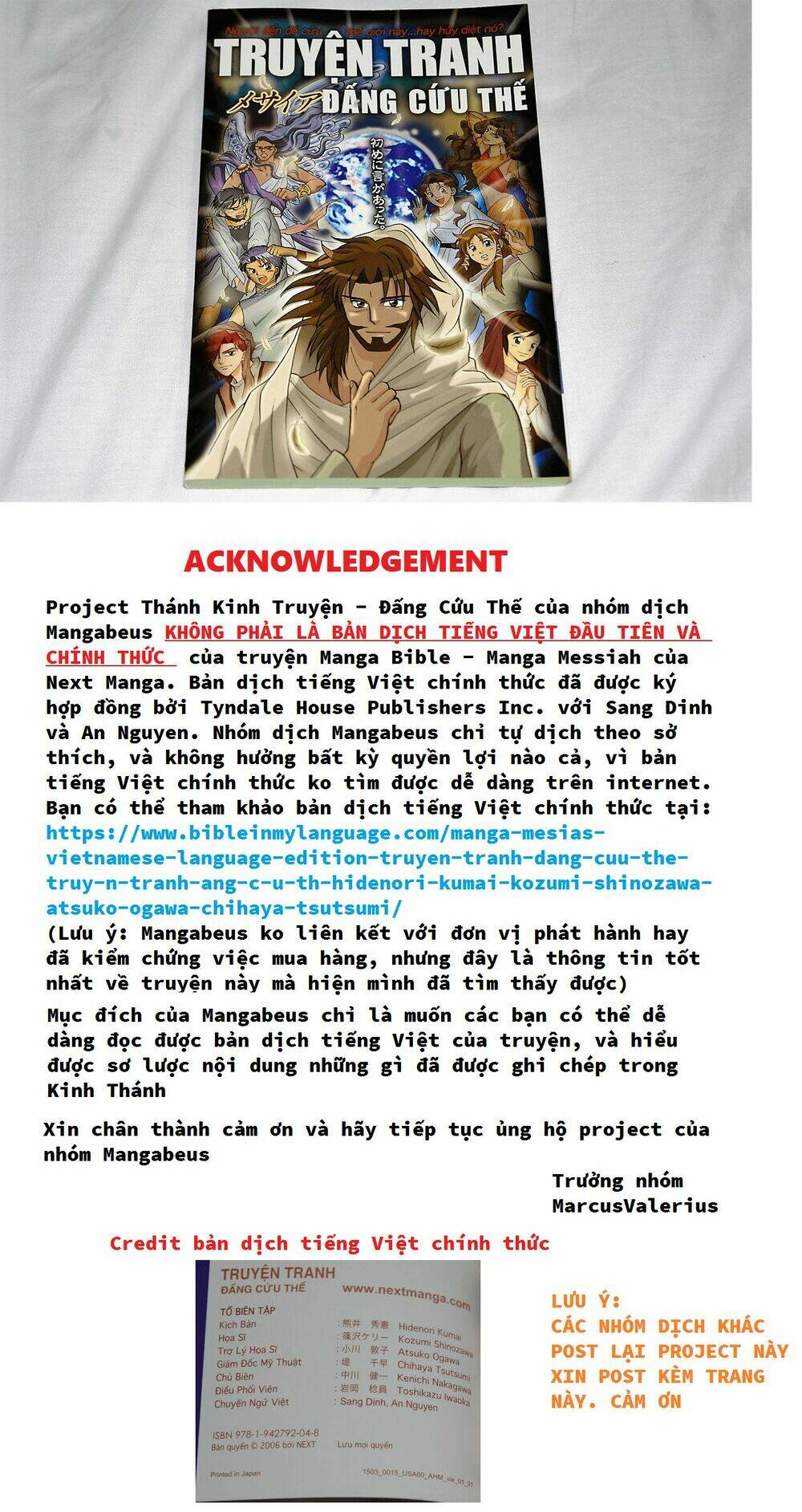 Thánh Kinh Truyện - Đấng Cứu Thế - Chapter 17 - Page 6