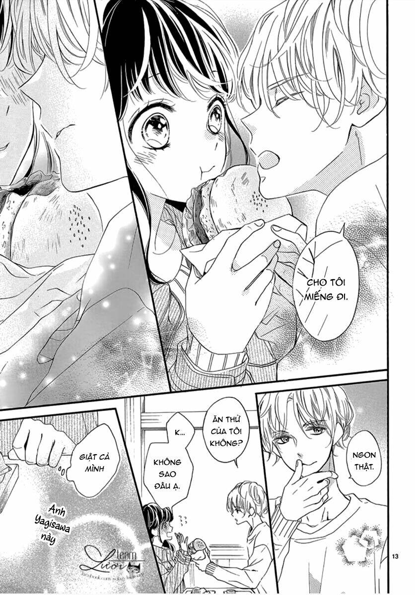 Yakkai na Hatsukoi wa... Senpai to - Chapter 3 - Page 16