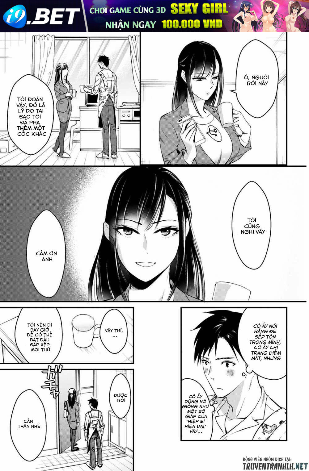 Tsuki 50-man moratte mo Ikigai no nai Tonari no Onee-san ni 30-man de Yatowarete "Okaeri" tte Iu - Chapter 2 - Page 4