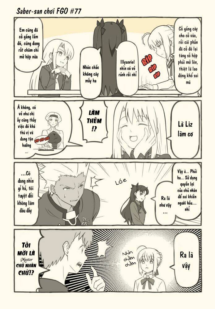 Saber-san chơi FGO! - Chapter 51 - Page 34