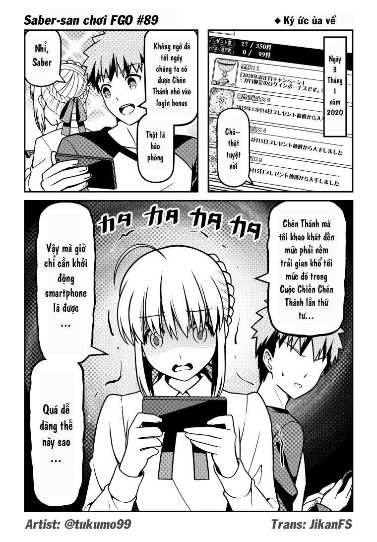 Saber-san chơi FGO! - Chapter 51 - Page 44