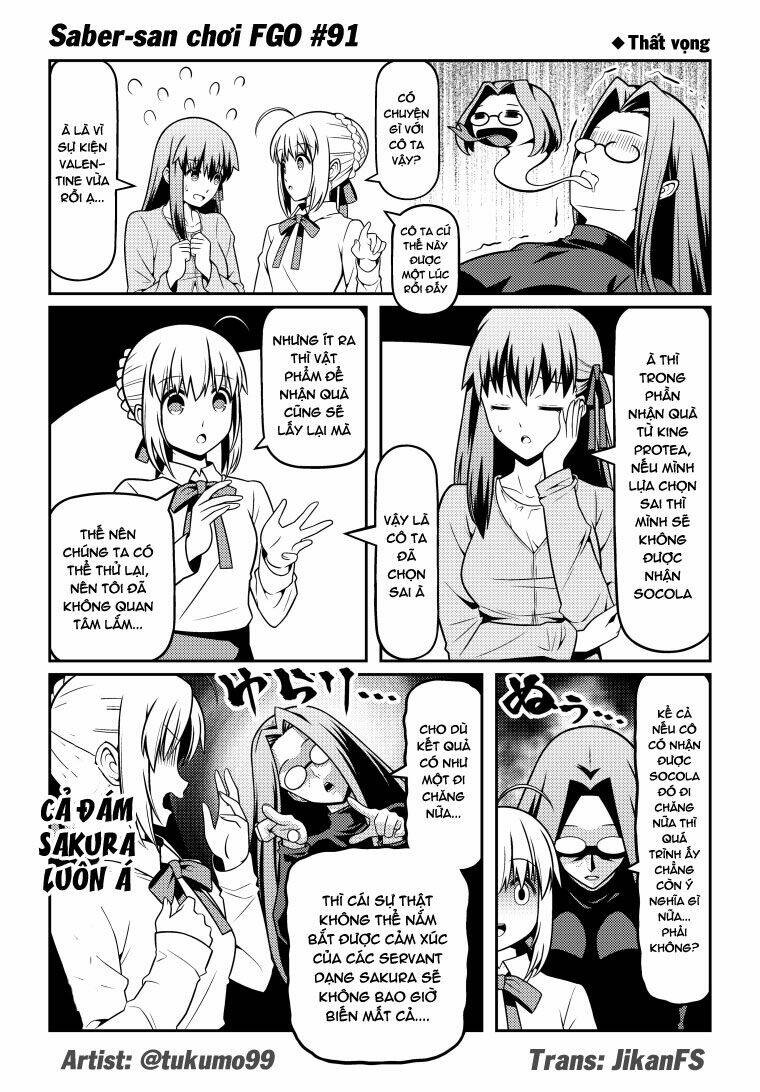 Saber-san chơi FGO! - Chapter 51 - Page 46