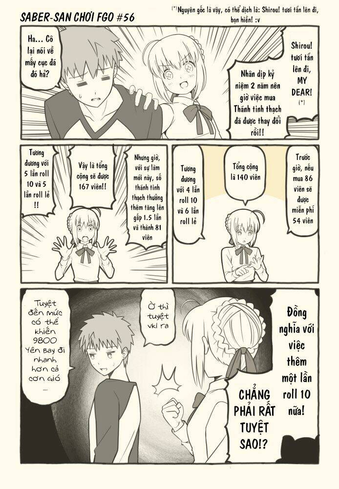 Saber-san chơi FGO! - Chapter 51 - Page 7