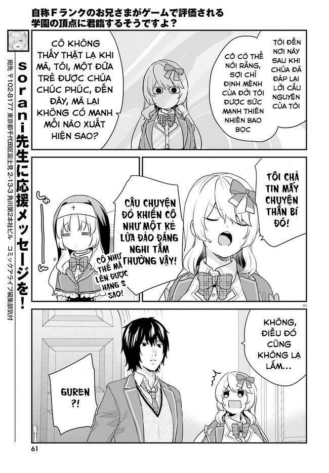 Thanh Niên Hạng F Chính Là Anh Trai Của 1 Cô Em Gái Dễ Thương - Chapter 33 - Page 4