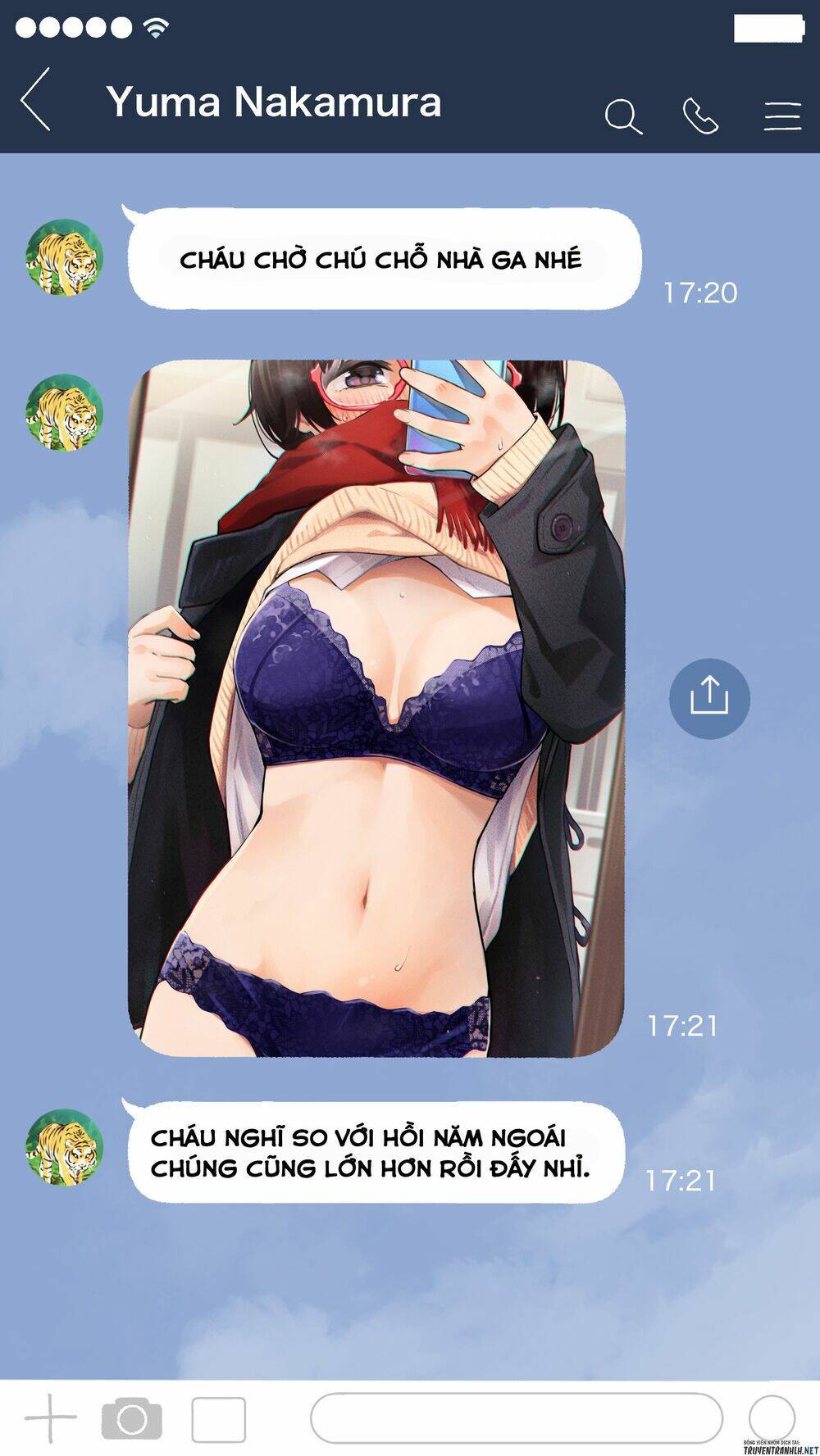 Nhỏ Kouhai cứ báo cáo màu sắc cho tôi mỗi sáng - Chapter 21 - Page 3