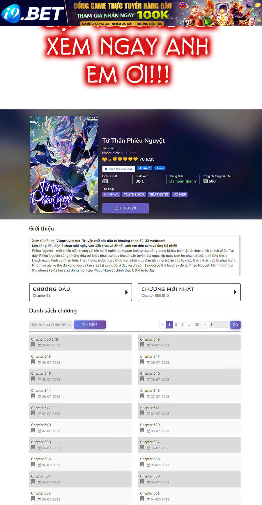 Tử Thần Phiêu Nguyệt - Chapter 61 - Page 121