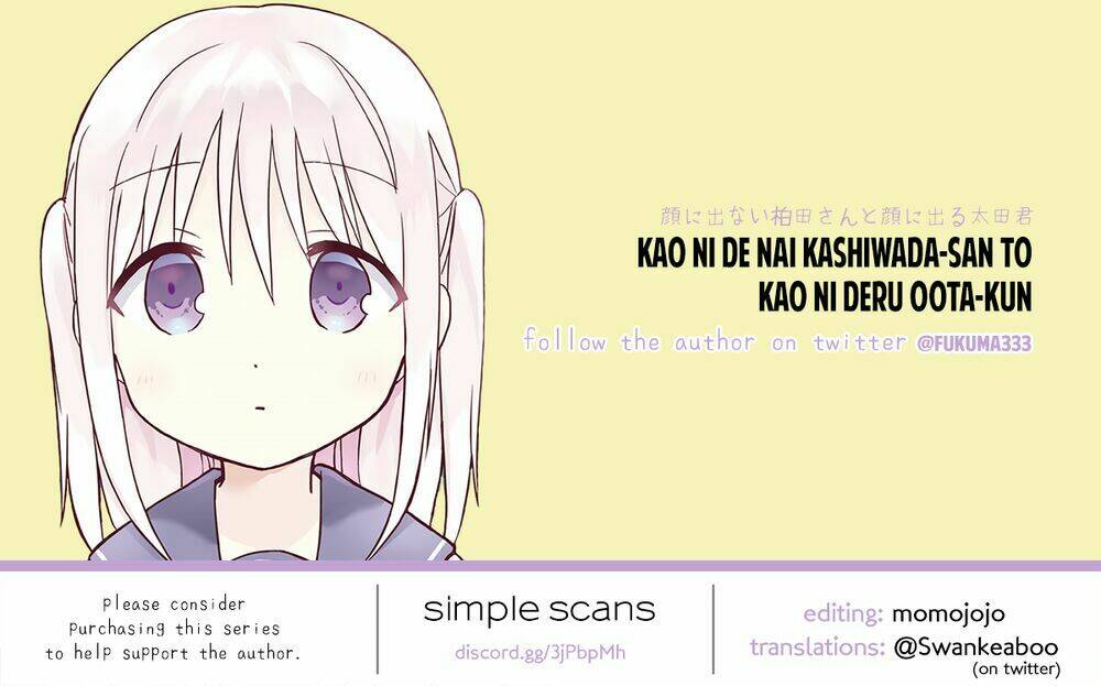 Kao Ni Denai Kashiwada-San To Kao Ni Deru Oota-Kun - Chapter 16 - Page 14