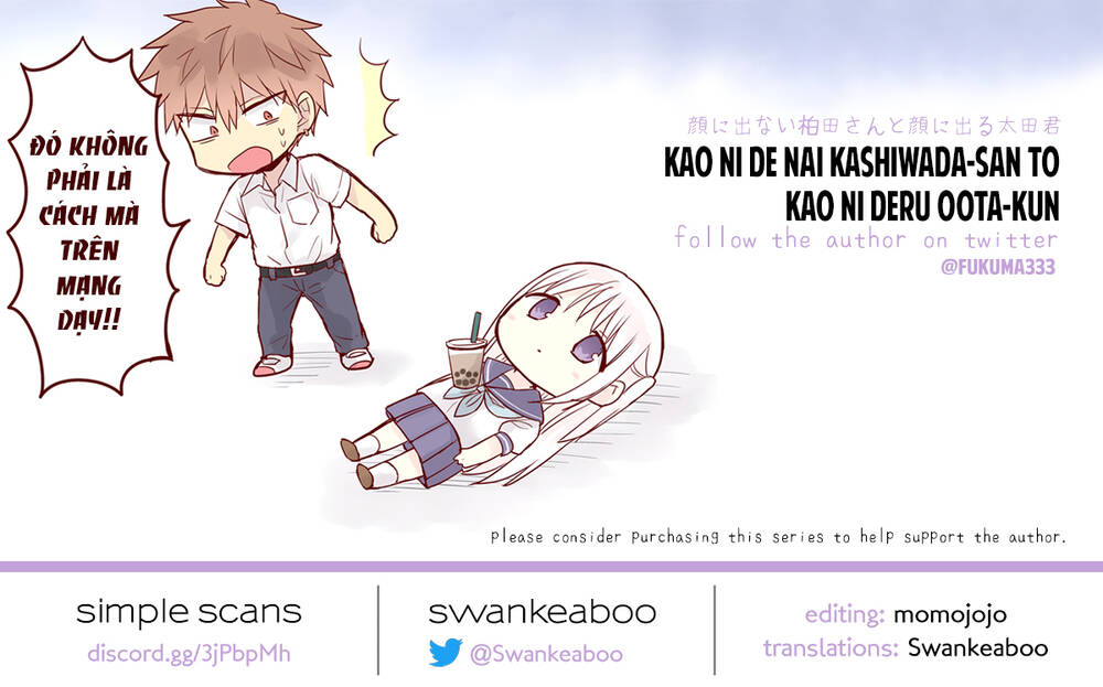 Kao Ni Denai Kashiwada-San To Kao Ni Deru Oota-Kun - Chapter 31.5 - Page 14