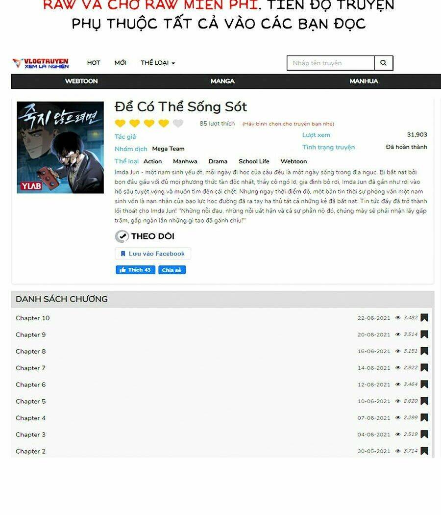 Để Có Thể Sống Sót - Chapter 11 - Page 33