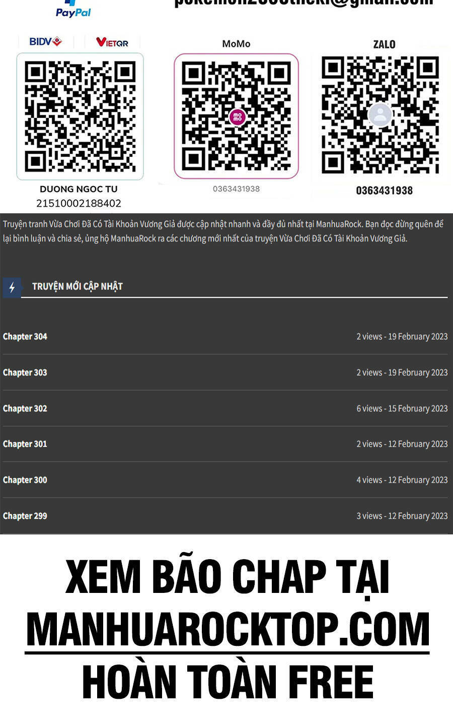 Vừa Chơi Đã Có Tài Khoản Vương Giả - Chapter 151 - Page 57