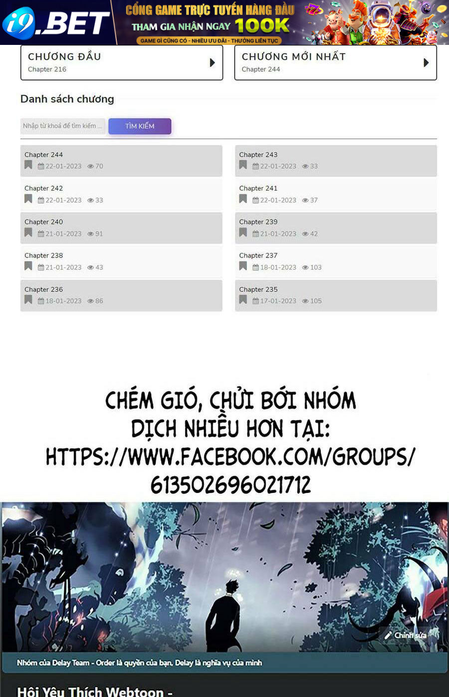 Cậu Bé Của Thần Chết - Chapter 169 - Page 241