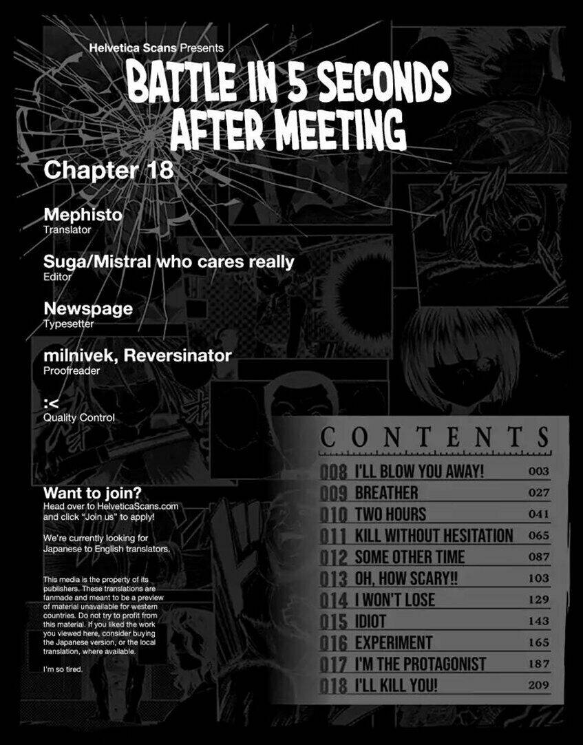 Trận Chiến Bắt Đầu Sau 5 Giây Chapter 18 - Trang 1