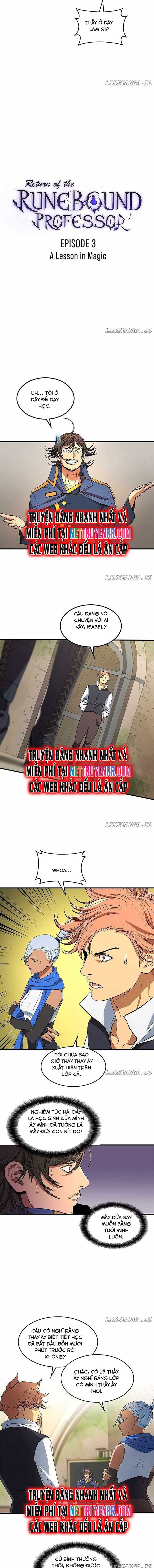 Sự Trở Lại Của Giáo Sư Runebound - Chapter 3 - Page 3