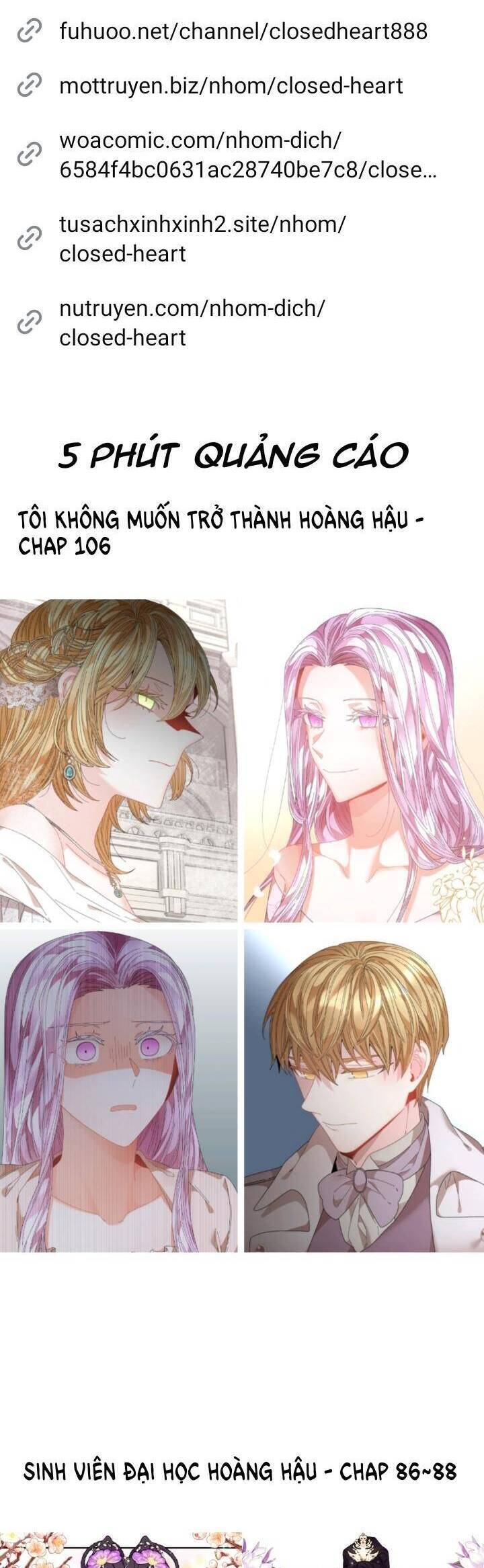 Tôi Không Muốn Trở Thành Hoàng Hậu - Chapter 106 - Page 3