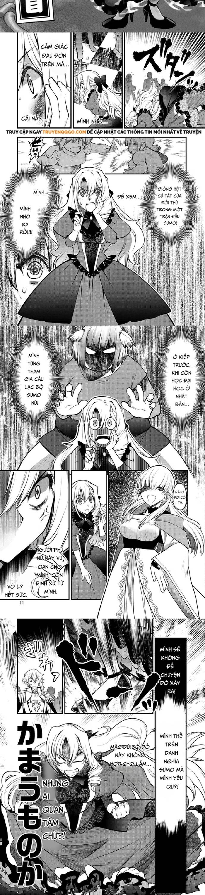 Oozumou Reijou ~Seijo Ni Hirateuchi Wo Kuratta Shunkan Sumou Budatta Zense Wo Omoidashita Akuyaku Reijou No Watashi Wa Sute Neko Ouji Ni Chanko Wo Furumaitai Haadosukoidosukoi~ - Chapter 1 - Page 4