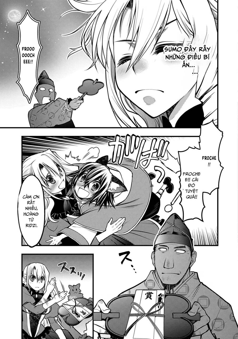 Oozumou Reijou ~Seijo Ni Hirateuchi Wo Kuratta Shunkan Sumou Budatta Zense Wo Omoidashita Akuyaku Reijou No Watashi Wa Sute Neko Ouji Ni Chanko Wo Furumaitai Haadosukoidosukoi~ Chapter 4 - Trang 16