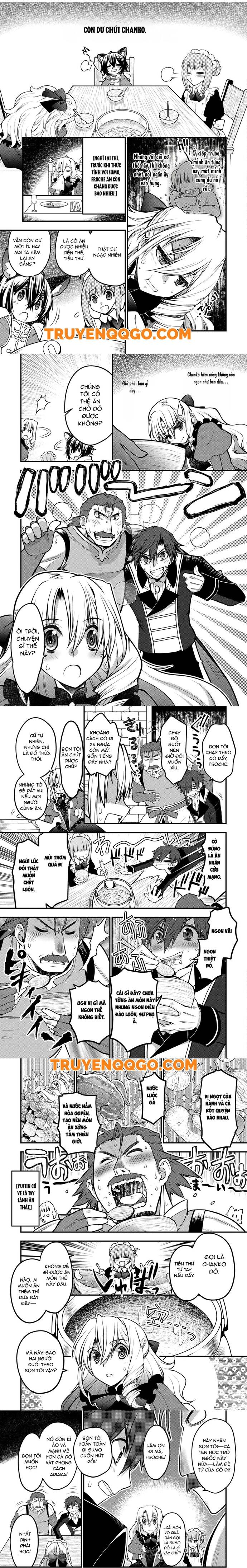 Oozumou Reijou ~Seijo Ni Hirateuchi Wo Kuratta Shunkan Sumou Budatta Zense Wo Omoidashita Akuyaku Reijou No Watashi Wa Sute Neko Ouji Ni Chanko Wo Furumaitai Haadosukoidosukoi~ Chapter 5 - Trang 4