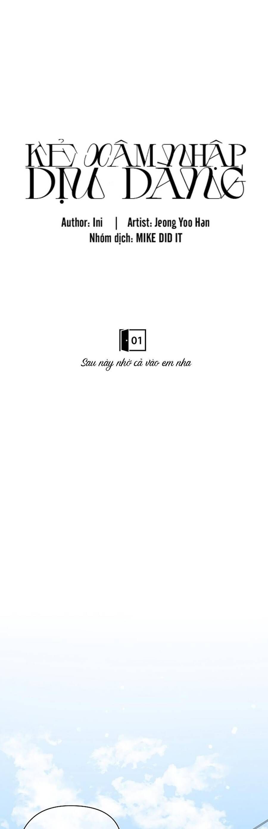 Kẻ Xâm Nhập Dịu Dàng - Chapter 1 - Page 3