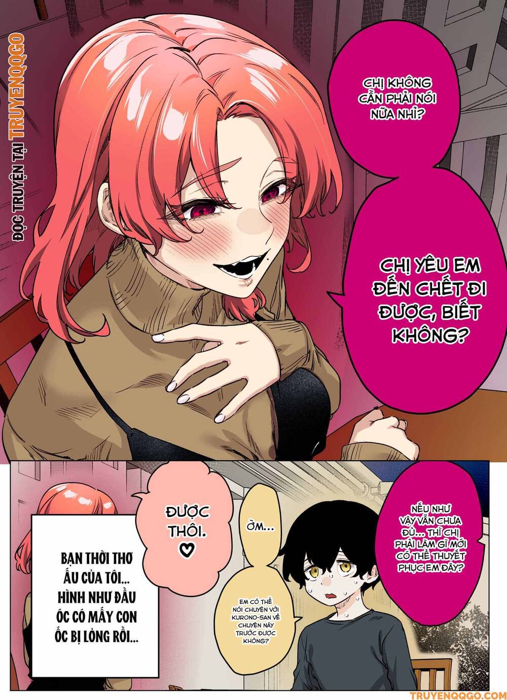 I Thought She Was A Yandere, But Apparently She's Even Worse (Fan Colored) - Chapter 36 - Page 3
