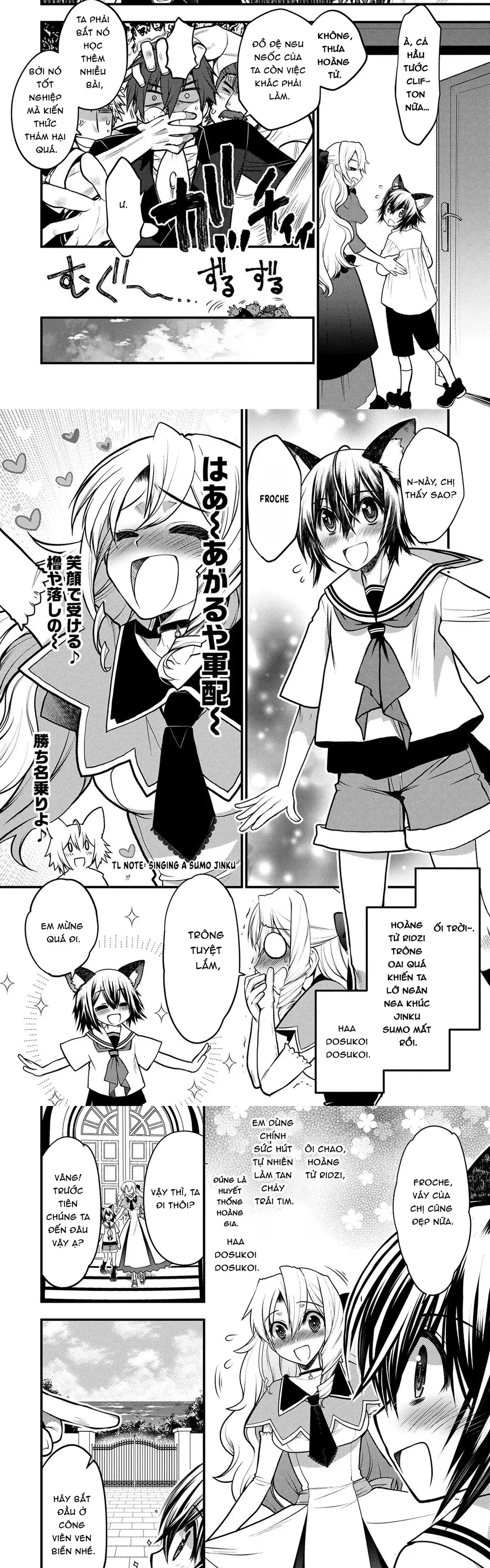 Oozumou Reijou ~Seijo Ni Hirateuchi Wo Kuratta Shunkan Sumou Budatta Zense Wo Omoidashita Akuyaku Reijou No Watashi Wa Sute Neko Ouji Ni Chanko Wo Furumaitai Haadosukoidosukoi~ - Chapter 9 - Page 7