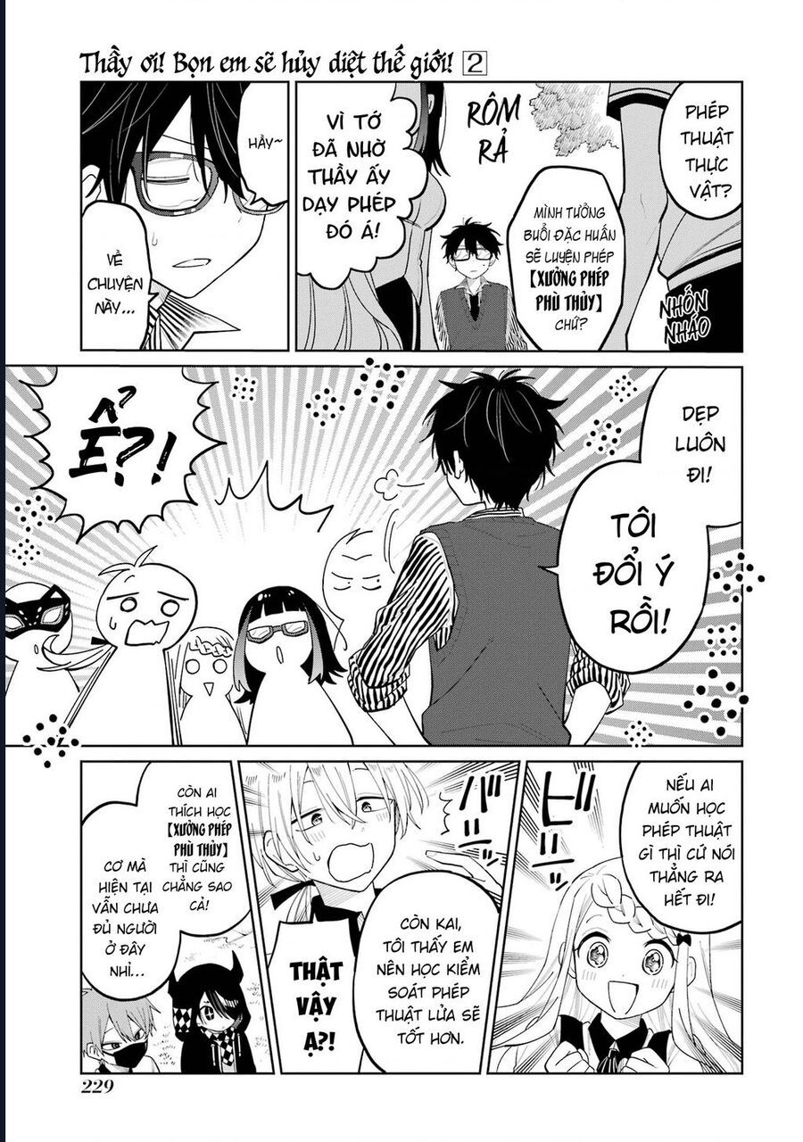 Thầy Ơi! Bọn Em Sẽ Hủy Diệt Thế Giới - Chapter 9 - Page 56