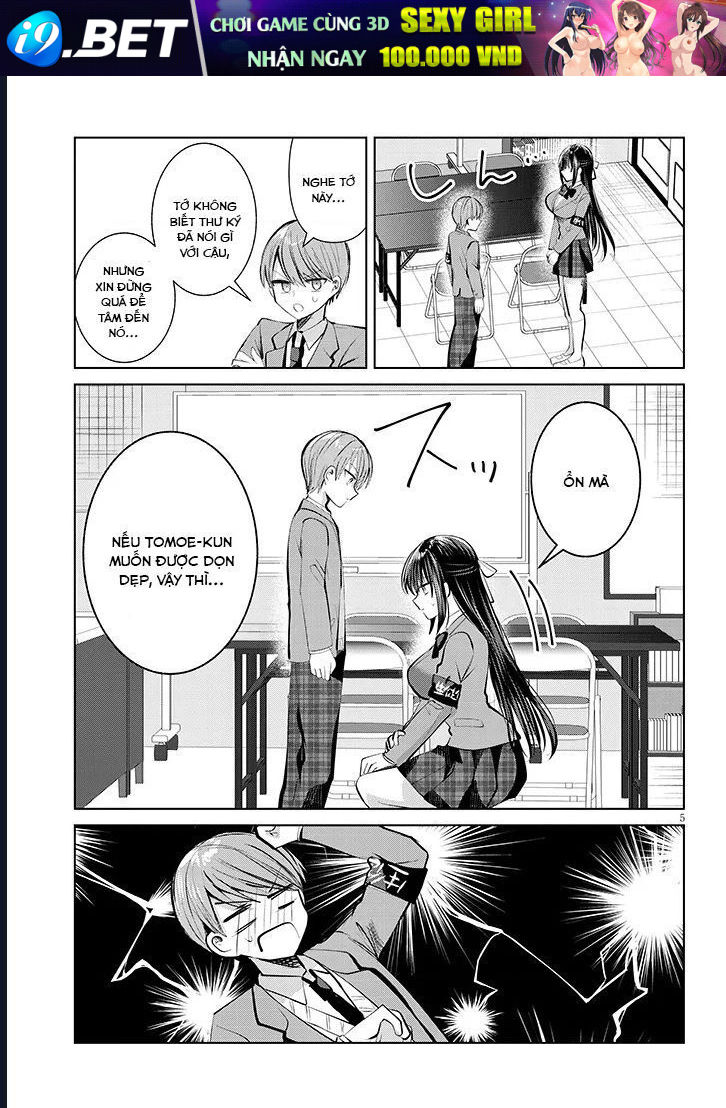 Kotowarenai Kaichou Wa Tomoe-Kun Ni Dake Shite Agetai - Chapter 5 - Page 5