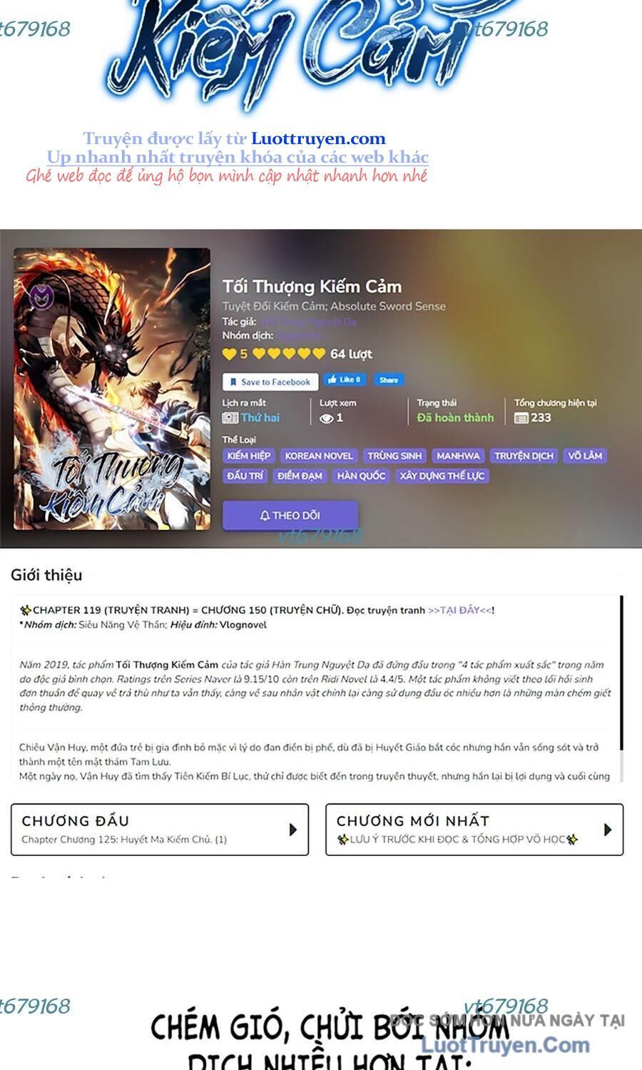 Tuyệt Đối Kiếm Cảm - Chapter 154 - Page 135