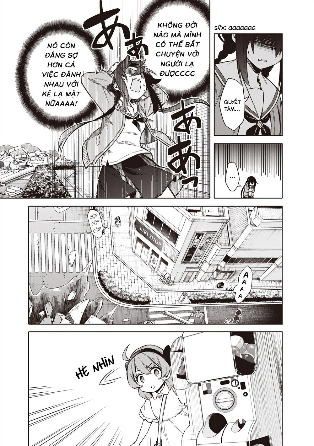 Tokyo Kinoko: Nữ Sinh Trung Học Mạnh Nhất Thế Giới Với Kĩ Năng Giao Tiếp Cực Tệ - Chapter 1 - Page 57