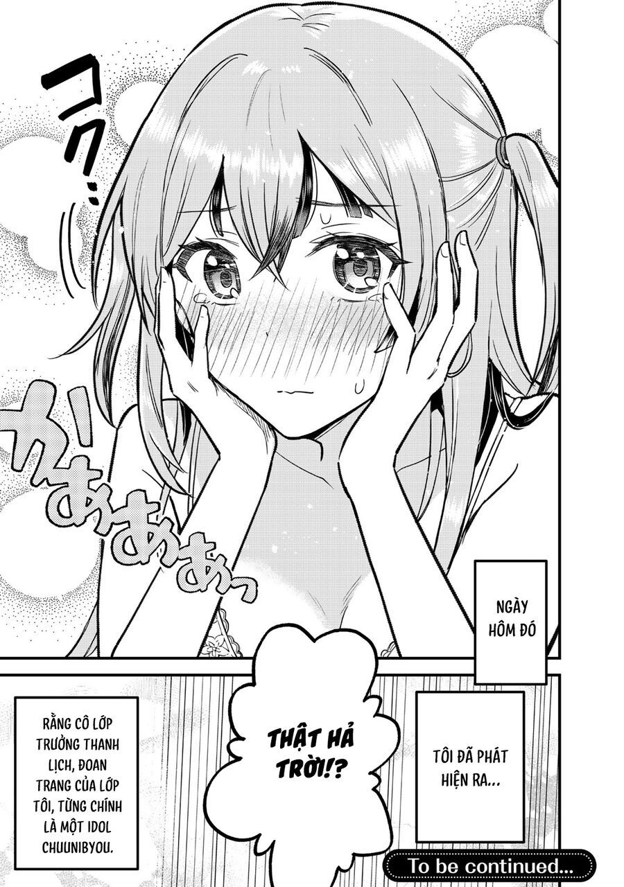 Chỉ Mình Tôi Biết Rằng Cô Lớp Trưởng Thanh Lịch Của Lớp Tôi Từng Là Một Idol Chuunibyou - Chapter 1 - Page 36