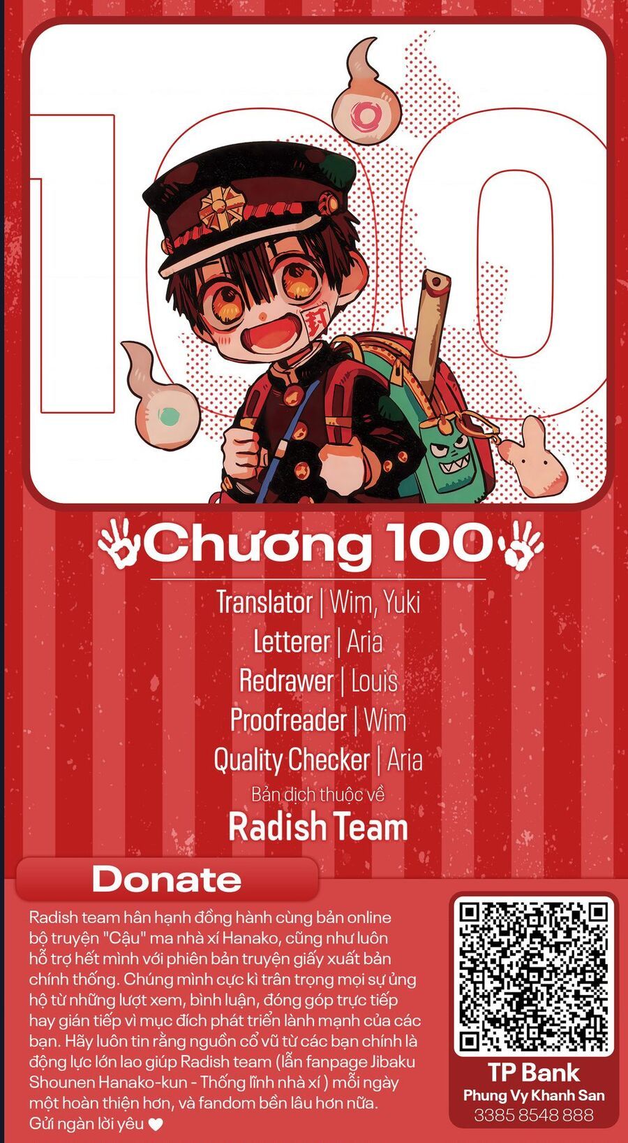 Hanako-kun nhà xí - Chapter 100 - Page 3