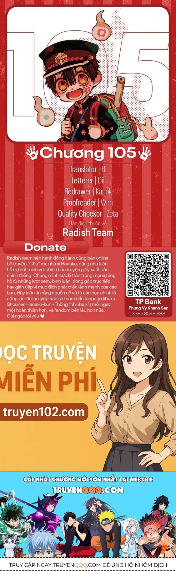 Hanako-kun nhà xí - Chapter 105 - Page 13