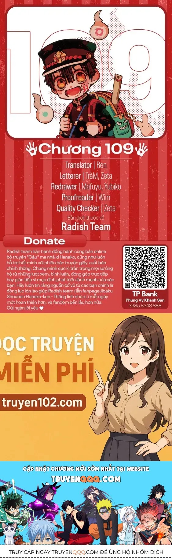 Hanako-kun nhà xí - Chapter 109 - Page 21