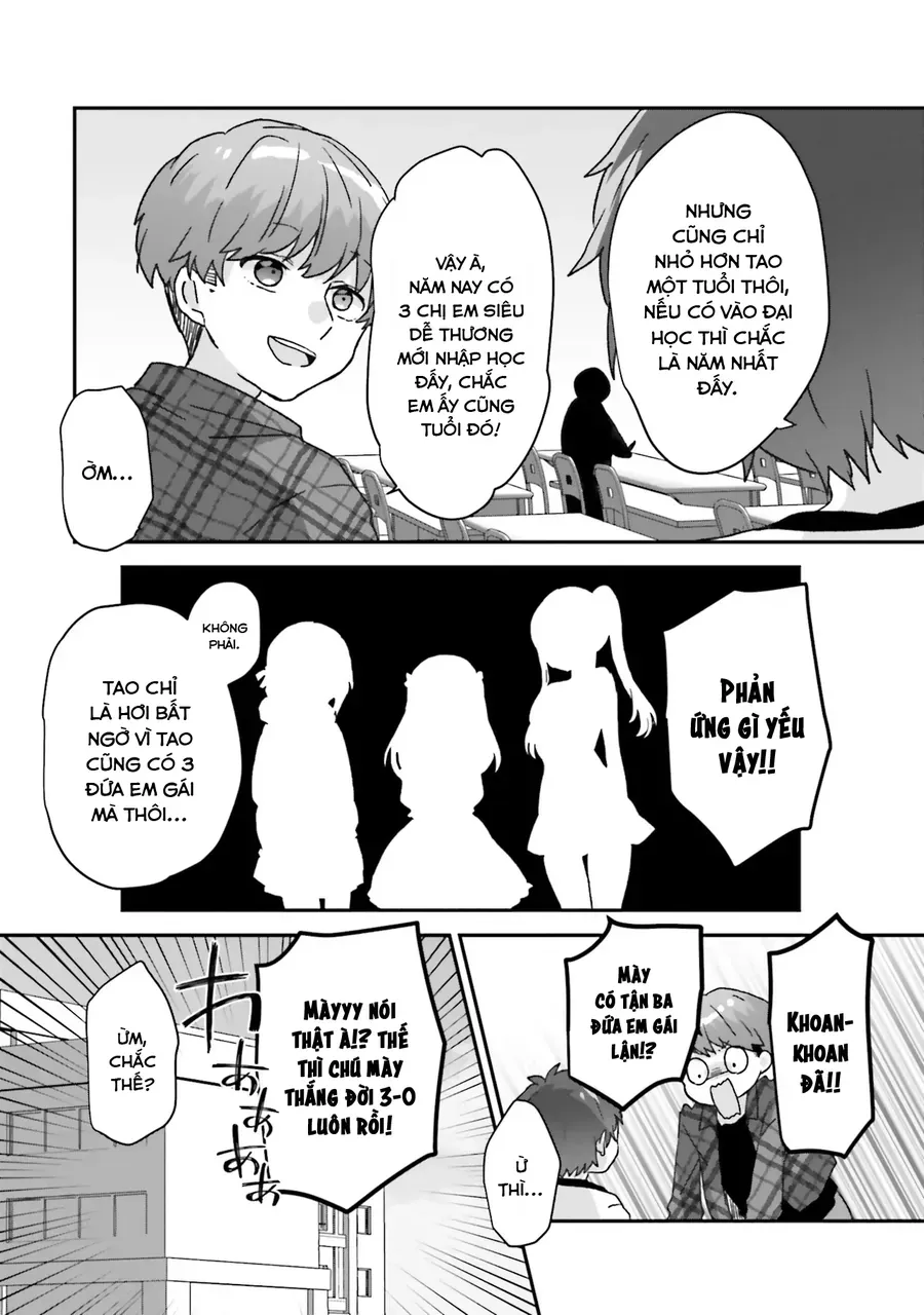 Daigaku Nyuugakuji Kara Uwasa Sareteita Bishoujo San Shimai, Ikiwakareteita Gimai Datta. - Chapter 1 - Page 5