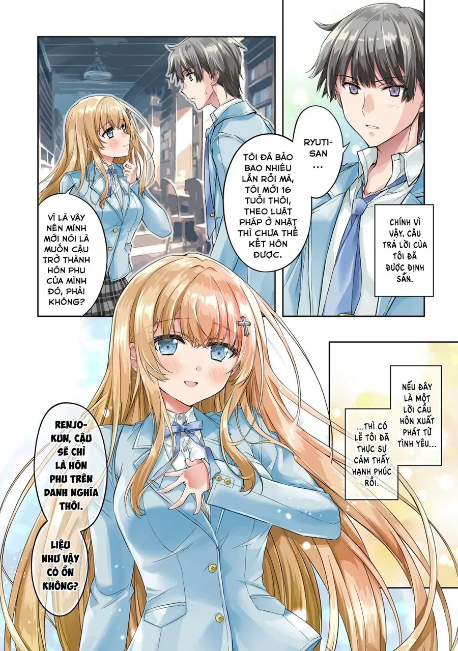 Tsundere Hokuou Bishoujo No Classmate Ga, Kon'yakusha Ni Natta Totan Ni Dere Ippentou Ni Natteshimatta Ken Ni Tsuite - Chapter 1 - Page 3